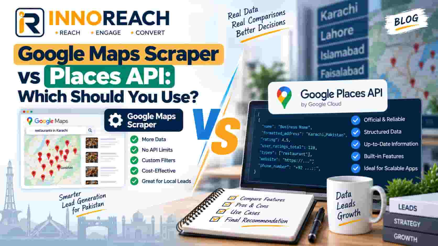 Google Maps Scraper vs Places API: Which Should You Use?