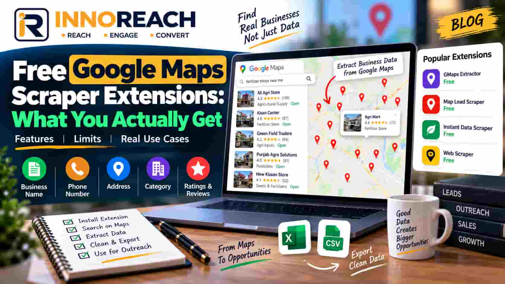 Free Google Maps Scraper Extensions: What You Actually Get