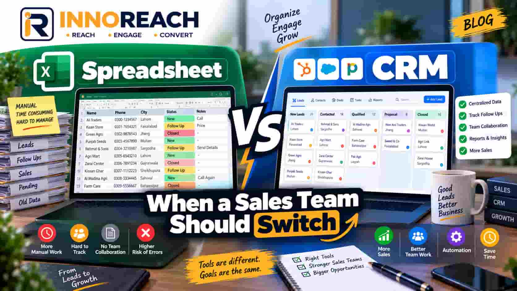 Spreadsheet vs CRM: When a Sales Team Should Switch