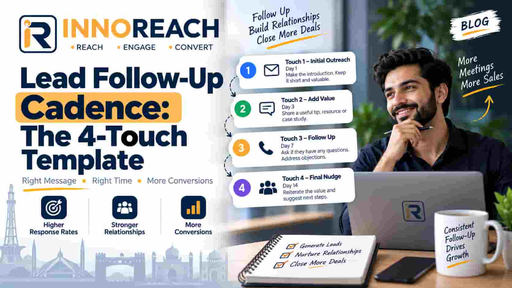 Lead Follow-Up Cadence: The 4-Touch Template